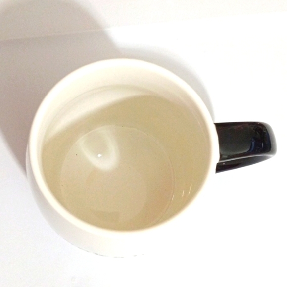 BOOKAHOLIC COFFEE MUG BLACK CREAM 16oz. NWOT - Picture 6 of 7